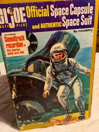 Gi Joe 12” Space Capsule,  Suit,  Helmet,  45 Rpm Recoding