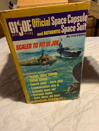 GI Joe 12” space capsule,  suit,  helmet,  45 rpm recoding 3