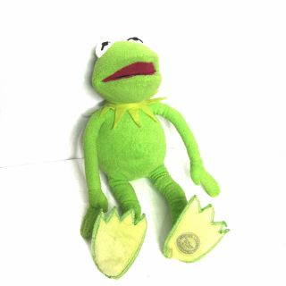 Disney Store Muppets 17” Plush Kermit The Frog Green Stuffed Animal Toy