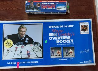 Wayne Gretzky Table Hockey Game W/ Game Accessorie Pack Montreal/ La Kings