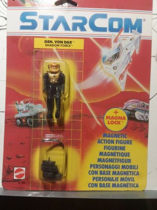 1986 Starcom General Von Dar European By Mattel Rare Moc