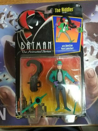 1992 Batman The Animated Series Riddler With Question Mark Launcher Nib Kenner