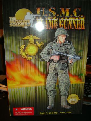 Rare 1:6 Ultimate Soldier Usmc Flame Gunner Figure 12 "