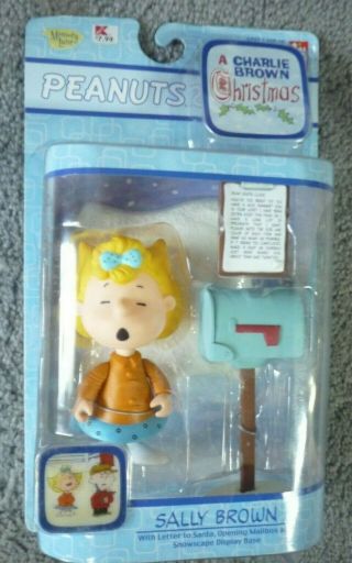 Sally Peanuts Charlie Brown Christmas Figure Santa Letter Mailbox Kmart 2003 Nib