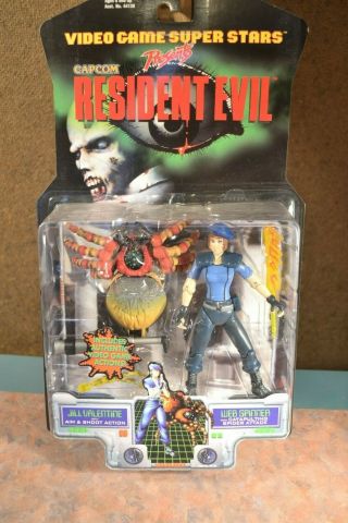 Video Game Superstars Capcom Resident Evil,  Jill Valentine/web Spin Toy Biz 1998