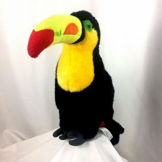 Toucan Tropical Bird Stuffed Animal Toys R Us 13 " Plush Fao Schwarz