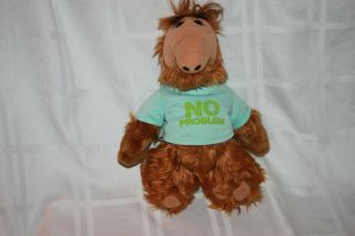 Alf The Alien Vintage Plush Toy Doll With " No Problem " T - Shirt 12 " Stuffed