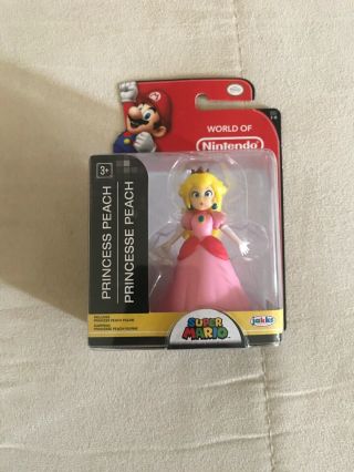 World Of Nintendo 2.  5 Inch Princess Peach Figure
