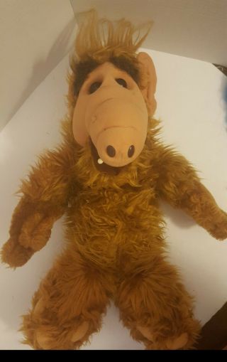 Vintage 1986 Alf 18 " Plush Doll Stuffed Animal Coleco By Alien Productions