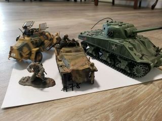 21st Century Toys - The Ultimate Soldier 1:32 Us Tank And German Recon Vehicles