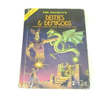 Tsr 1st Ed Ad&d 1980 Deities & Demigods Cthulhu Elric 144 Pp First Printing Book
