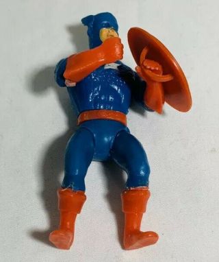 Vintage 1975 Mego Pocket Heroes Marvel Captain America 3.  75” Figure W/ Shield