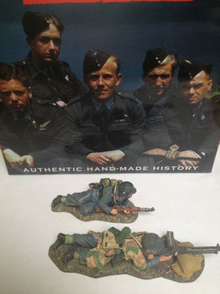 King And Country Toy Soldiers Ww Ii German Luftwaffe Mg42 Crew