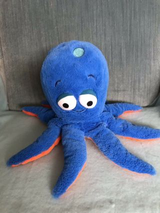 Kohls Cares Blue Octopus Pout Pout Fish Soft Plush Stuffed Animal Doll 12 " Long