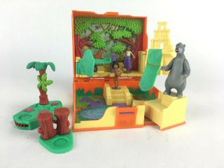 Disney The Jungle Book Hasbro 2002 Book Playset Polly Pocket Figures Complete