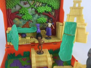 Disney The Jungle Book Hasbro 2002 Book Playset Polly Pocket Figures Complete 2