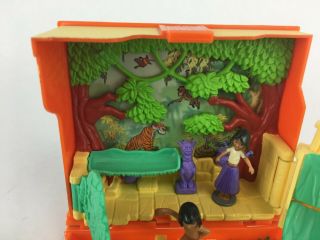 Disney The Jungle Book Hasbro 2002 Book Playset Polly Pocket Figures Complete 3