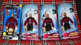 Playmates Star Trek TNG Target & Spencer ' s Exclusive Picard & Riker 9 