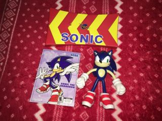 Joyride 5” Sonic Adventure 2 Sonic The Hedgehog Sonic Figure Toy Sega Base Card