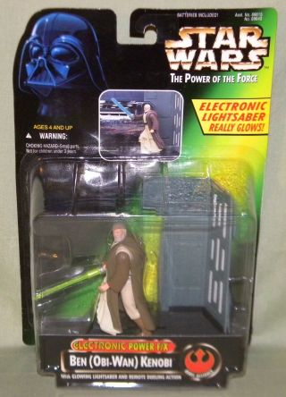 Electronic F/x Ben Obi - Wan Kenobi Potf Star Wars 3.  75 " 1997 Power Of The Force