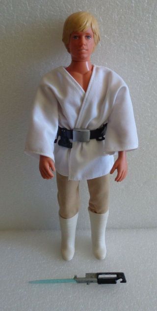 Vintage Kenner Star Wars 1978 12 " Inch Luke Skywalker W/lightsaber