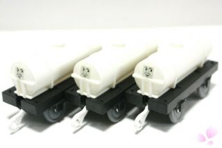 Set Of 3 Troublesome White Tankers Tomy Trackmaster Thomas