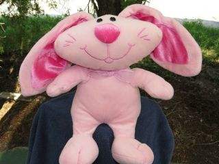 Chrisha Playful Plush Pink Bunny Rabbit Lovey Plush Stuffed Animal