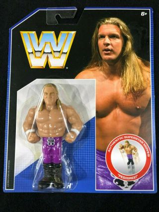 Mattel Wwe Retro Series 2 Triple H Figure 4.  5 " In Package