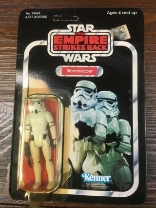 Star Wars 1980 Vintage Kenner Esb Imperial Stormtrooper 41 Back Unpunched