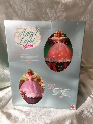 1993 Angel Lights Barbie Doll Christmas Tree Lighted Topper 10610 NRFB 3