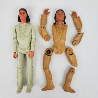 Vintage 1960s Marx Toys Chief Cherokee And Geronimo Complete Figure And Parts