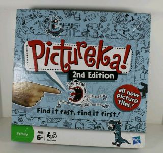 Hasbro Pictureka 2nd Edition Family Picture Hunt Board Game Ages 6,  Players 2,