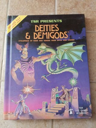 Tsr Deities & Demigods 1st Ed Advanced D&d Dungeons Dragons 1980 Usa Cthulu
