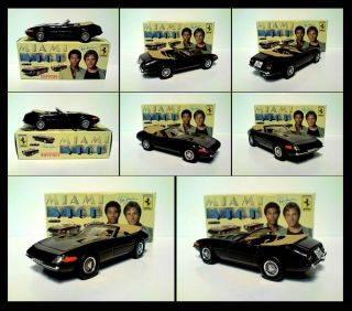 Miami Vice Code 3 Black Daytona Ferrari Don Johnson With Miami Vice Display Box
