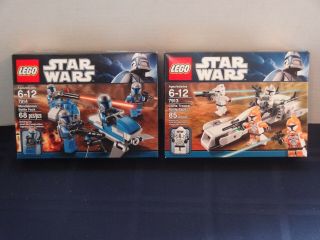 Lego Star Wars Mandalorian And Clone Trooper Battle Packs 7914,  7913