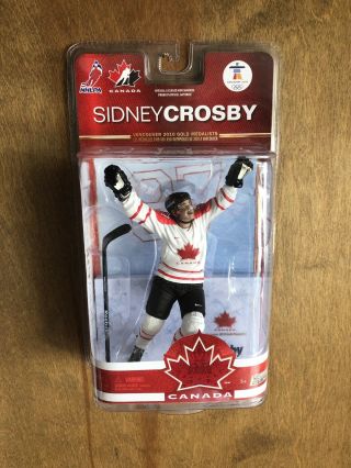 Sidney Crosby Team Canada Nhl Mcfarlane 2010 Olympics White Jersey Figure