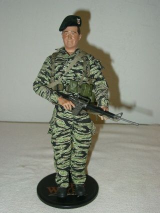Sideshow John Wayne Army Special Forces The Green Berets 1:6 Scale Tiger Camo