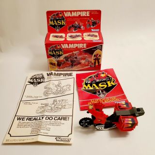 1986 Kenner Mask Vampire Touring Cycle With Box And Paperwork
