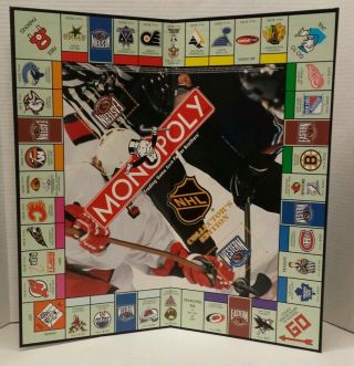 1999 Nhl Monopoly Special Edition Replacement Board Diy Craft Project