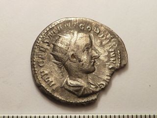 5156 Ancient Roman Gordian Iii Silver Antoninianus Coin - 3rd Century Ad