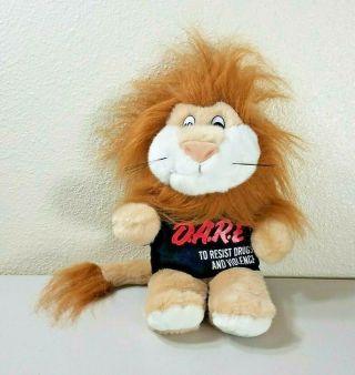 1999 D.  A.  R.  E.  Dare To Resist Drugs Daren Lion Plush Stuffed Animal 12 "