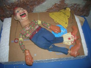 Vintage 1950s Howdy Doody Tv Marionette,  Peter Puppet Playthings 16 Inch Puppet