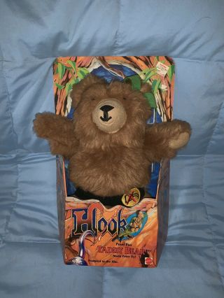Rare Vintage 1991 Mattel Hook Peter Pan Taddy Bear In The Box