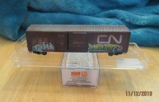 Micro - Trains Line Weathered Canadian National Boxcar 026 44 030 N Scale