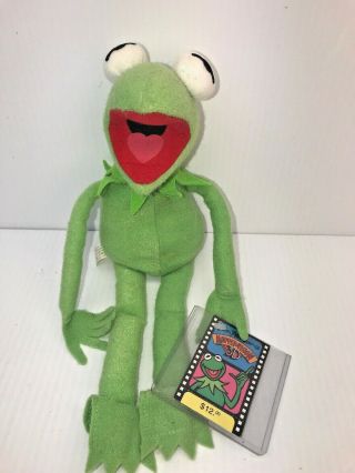 Kermit Muppet 12”plush Vision 3d Jim Henson Disney Park Rare W/tags