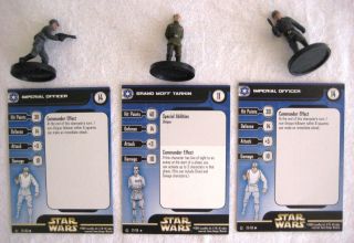 Star Wars Miniatures Rebel Storm Grand Moff Tarkin (r) & Imperial Officers -
