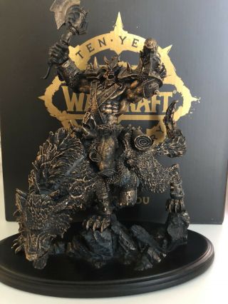 World Of Warcraft 2004 - 2014 Ten Year Anniversary Statue Durotan Orc