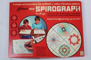 Vintage 1967 Kenner Spirograph - Red Tray - Complete