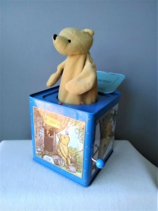 Winnie The Pooh Classic Jack Retro Pop - Up Disney Tin Toy 2006 Schylling