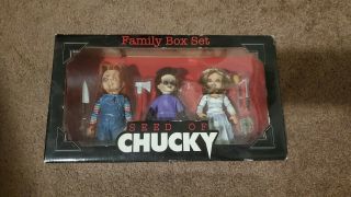 Seed Of Chucky Action Figure Family Box Set Rare Neca 3 Figure Set 2004